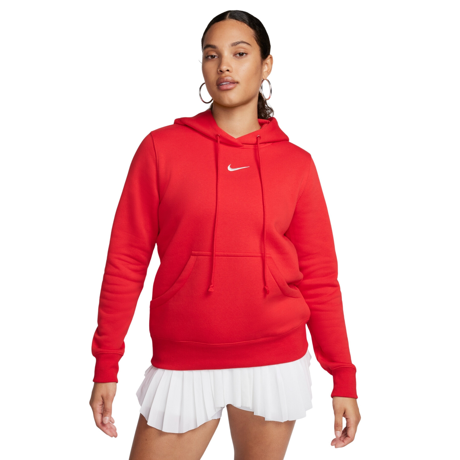 Худи женское Nike Sportswear Phoenix Fleece DQ5872-657 бордовое XS бордовый