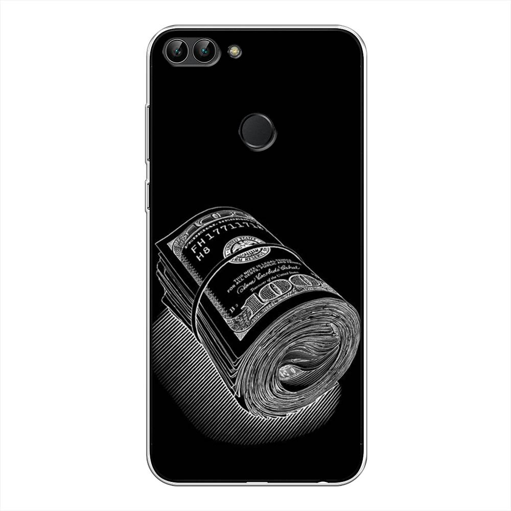 

Чехол Awog на Huawei P Smart "Кубышка денег", Черный;серебристый, 64050-5