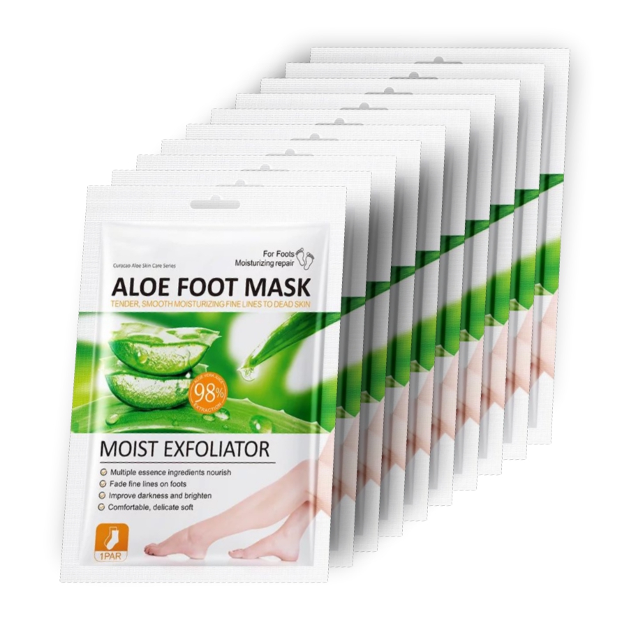 Тканевая маска для ног Sadoer увлажняющая с экстрактом алоэ-вера 35 г 10 шт lebelage пенка для умывания с алоэ увлажняющая cleansing foam aloe 100