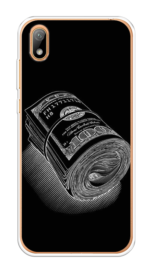 

Чехол Awog на Honor 8S "Кубышка денег", Черный;серебристый, 69150-5