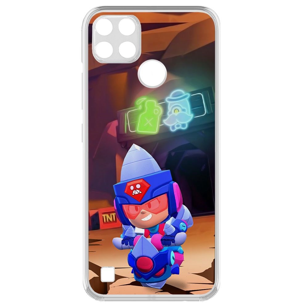 Чехол-накладка Brawl Stars-Ультрабурильщица Джеки для Realme C25Y