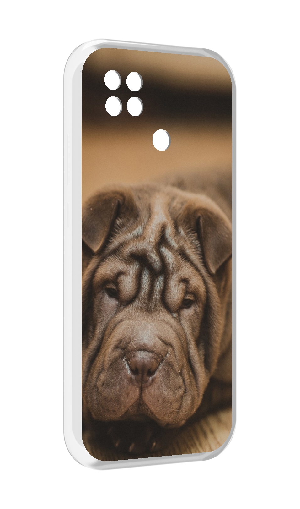 

Чехол MyPads шарпеи для Xiaomi Poco C40, Прозрачный, Tocco
