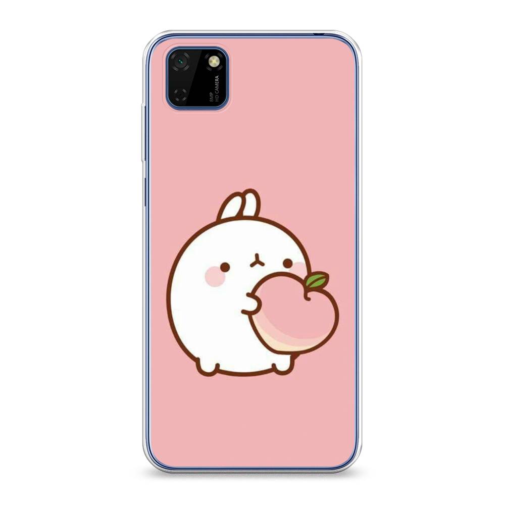 

Чехол Awog на Huawei Y5p "Кролик с персиком", Розовый;бежевый, 6103750-1