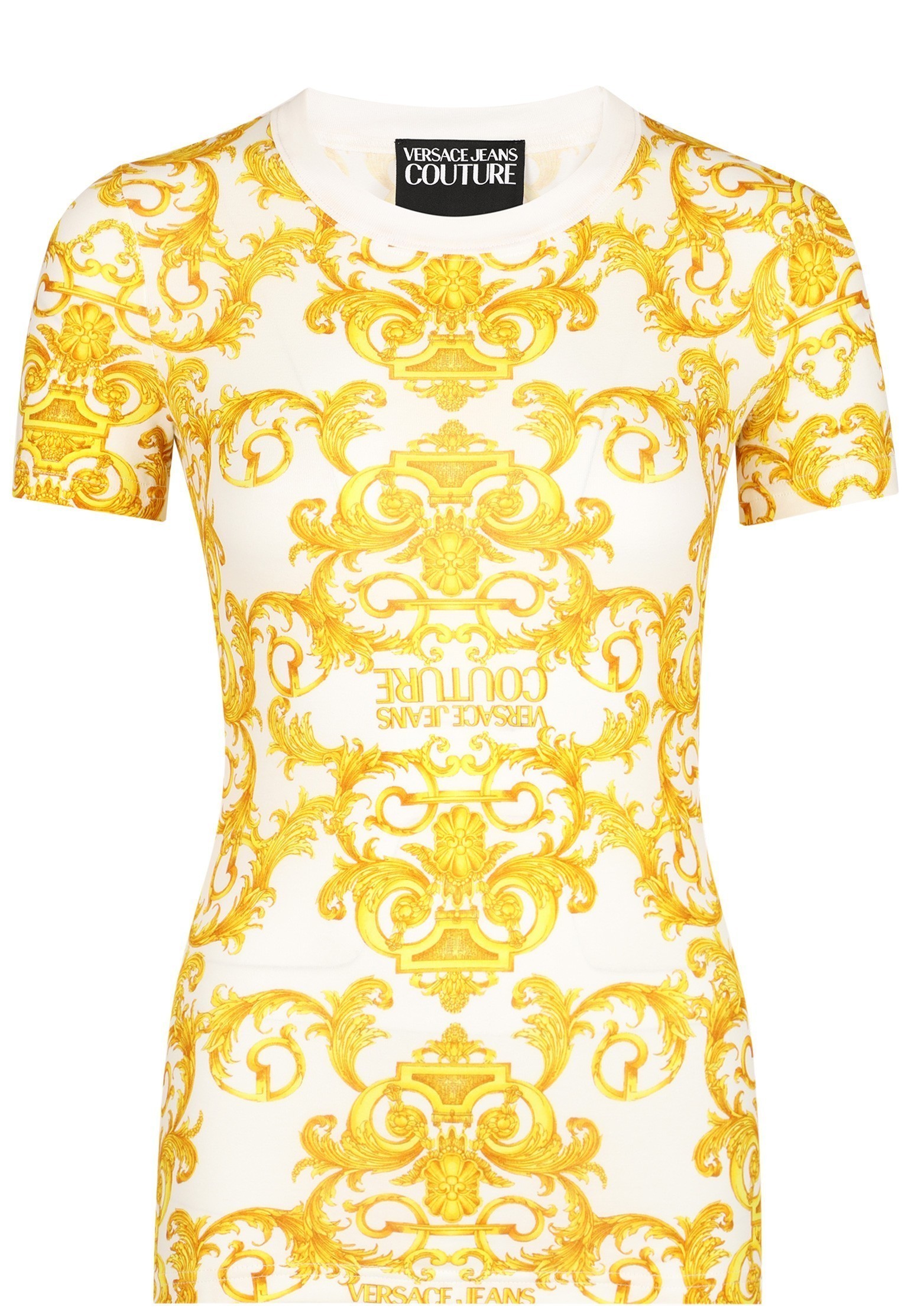 

Футболка женская Versace Jeans Couture 125376 желтая 38 IT, Желтый, 125376