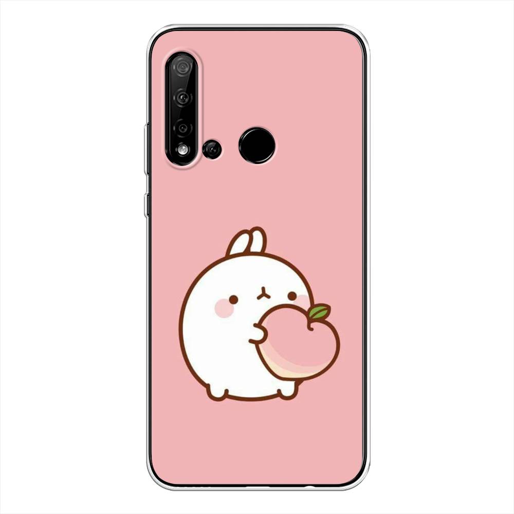 фото Чехол awog "кролик с персиком" для huawei p20 lite 2019