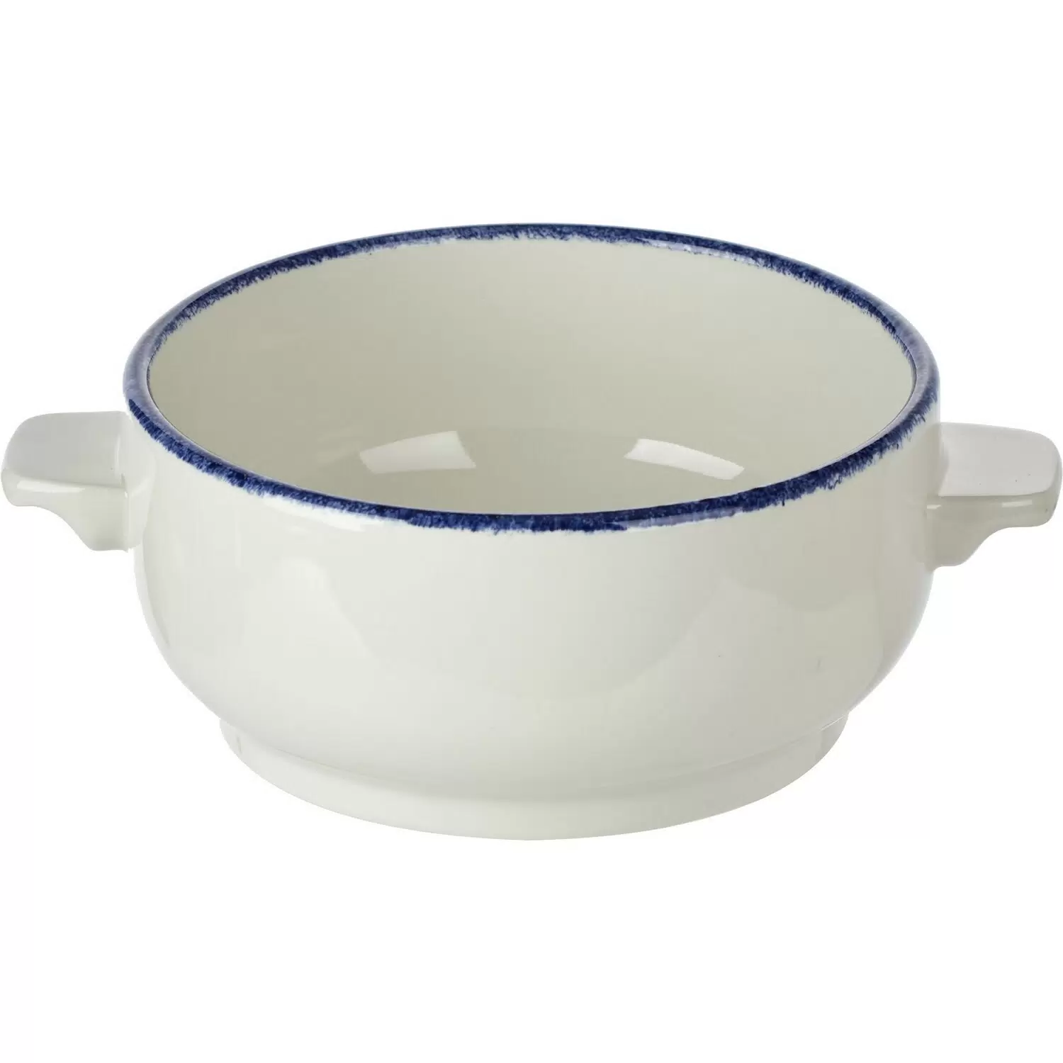 

Чашка бульонная Steelite Блю дэппл без крышки 450мл, 120х120х60мм, фарфор, белый-синий