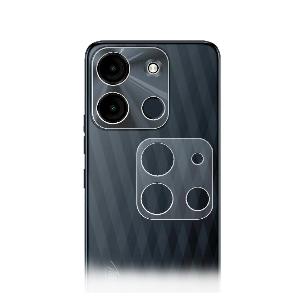 

Стекло защитное гибридное Матовое Krutoff для камеры Itel A60 (2шт.)