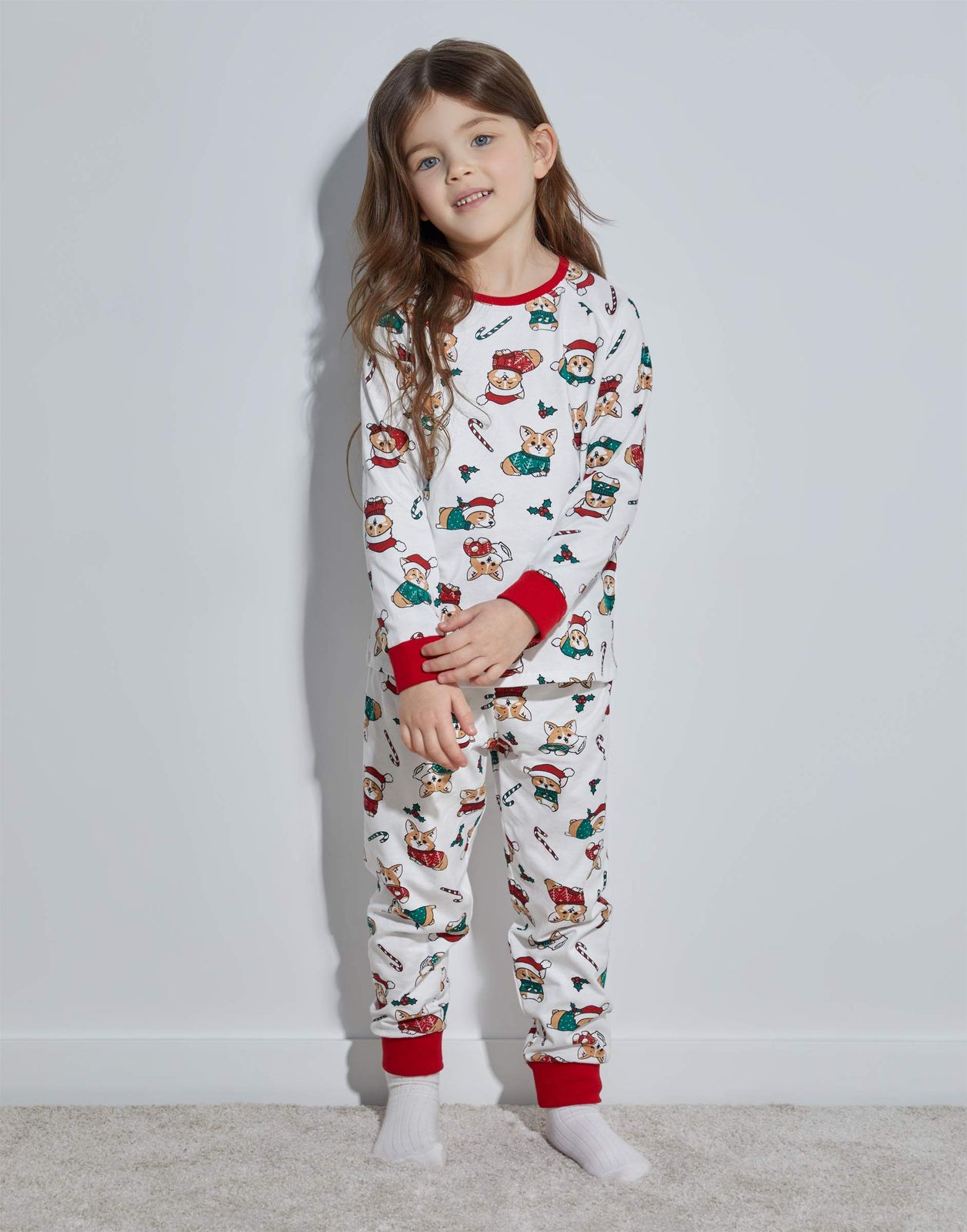 Пижама детская Gloria Jeans GSL001509, молочный, 110
