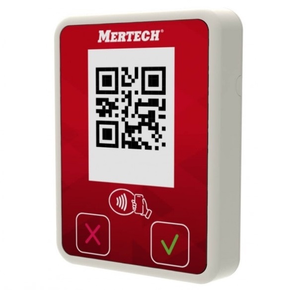 Дисплей QR кодов Mertech белый/красный (2137)