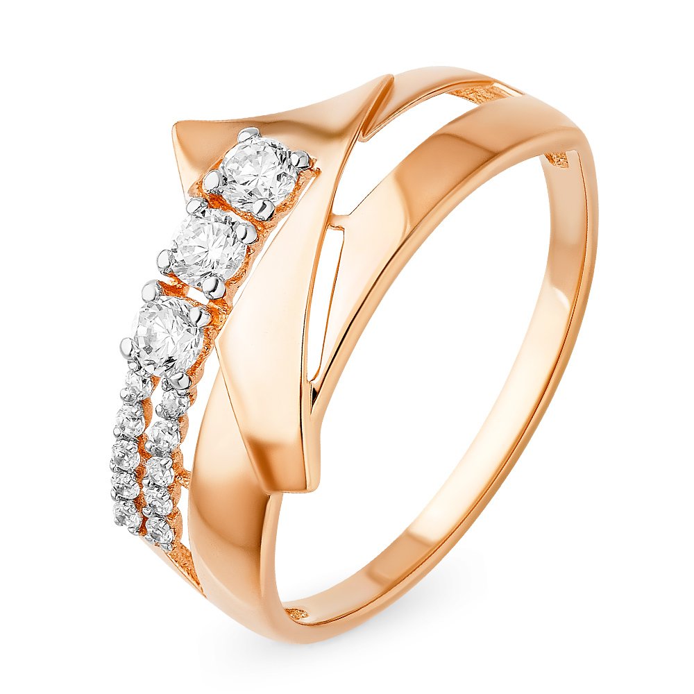 

Кольцо из золота р.  585Gold 301010729, фианит, 301010729