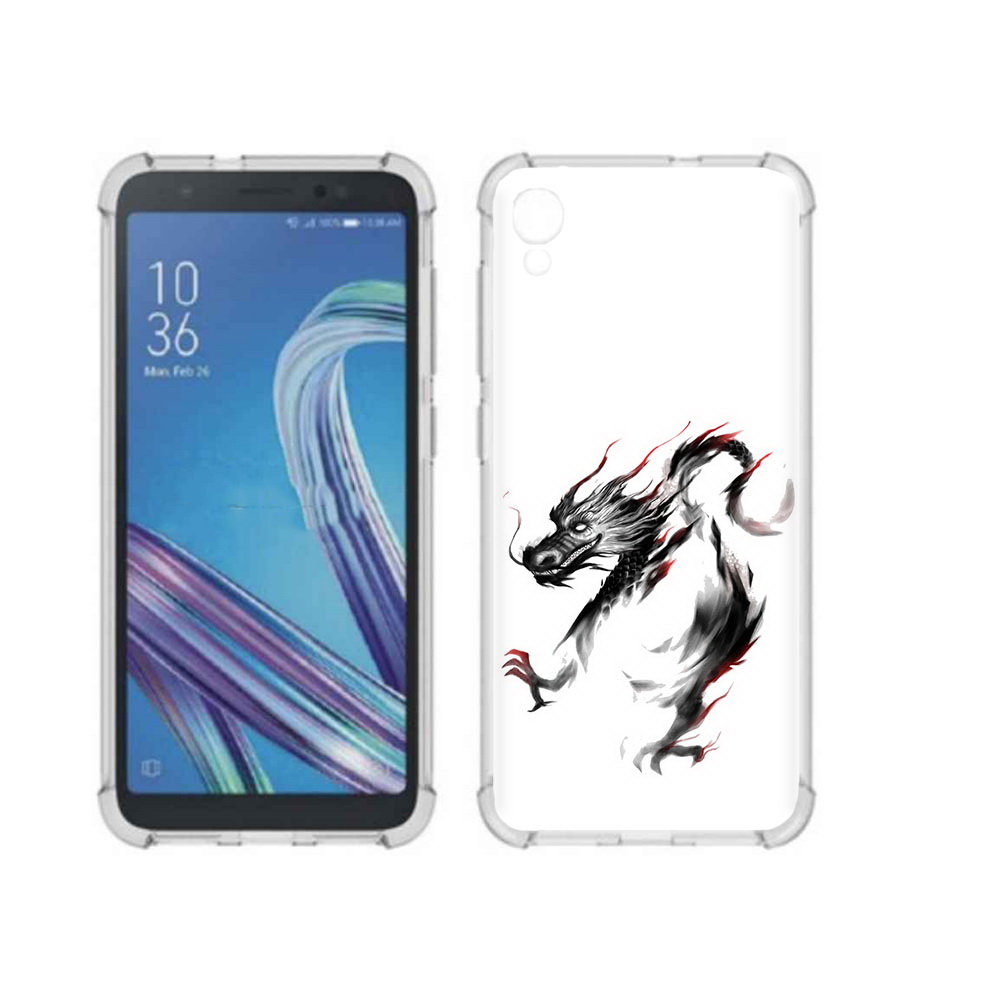 

Чехол MyPads Tocco для Asus ZenFone Live L1 (G552KL) черный дракон (PT113202.648.690), Прозрачный, Tocco