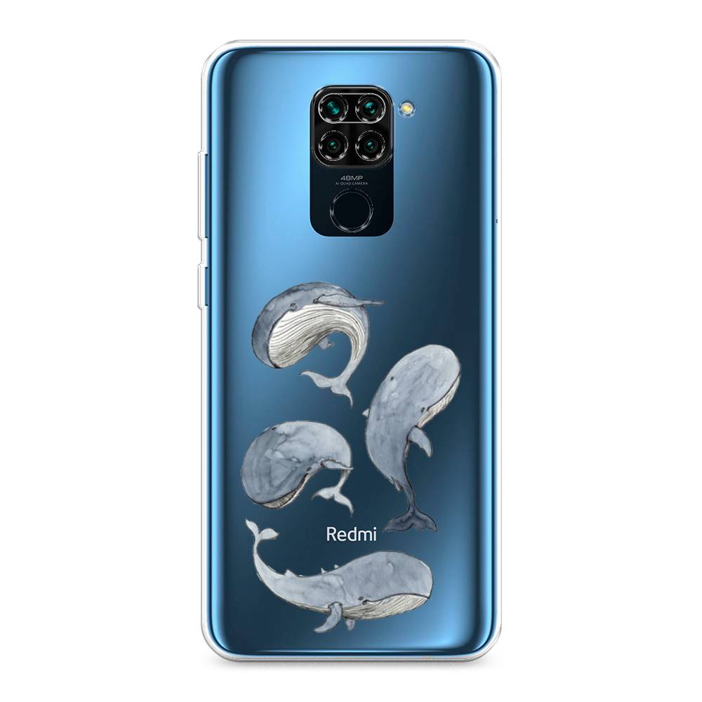 

Чехол Awog на Xiaomi Redmi 10X 4G/Note 9 "Киты", Разноцветный, 38250-1