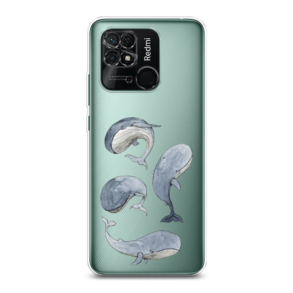 

Чехол Awog на Xiaomi Redmi 10C "Киты", Разноцветный, 313450-1