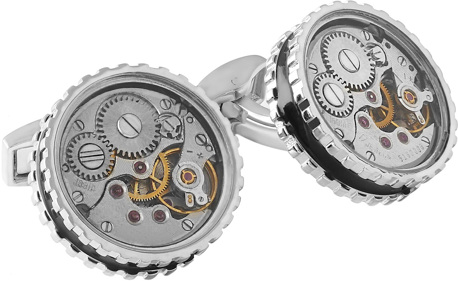 

Запонки мужские Tateossian CL7701 серебристые, CL7701