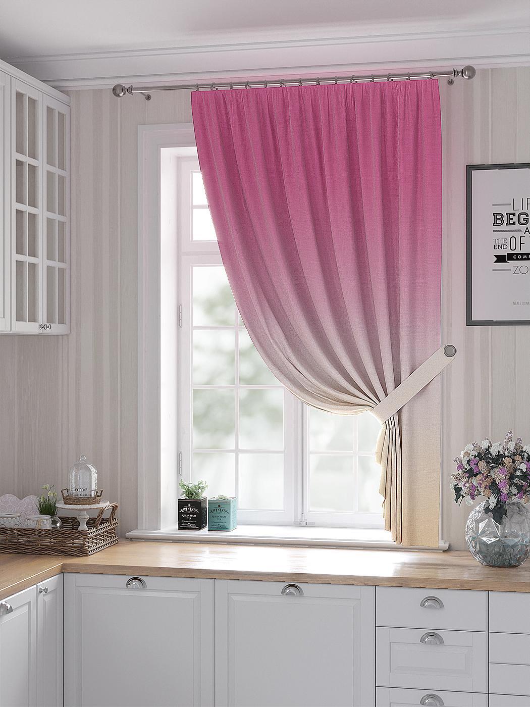 

Комплекты штор AT HOME Мирионфис высота 180 см, ширина 150 см, Бежевый, 530471