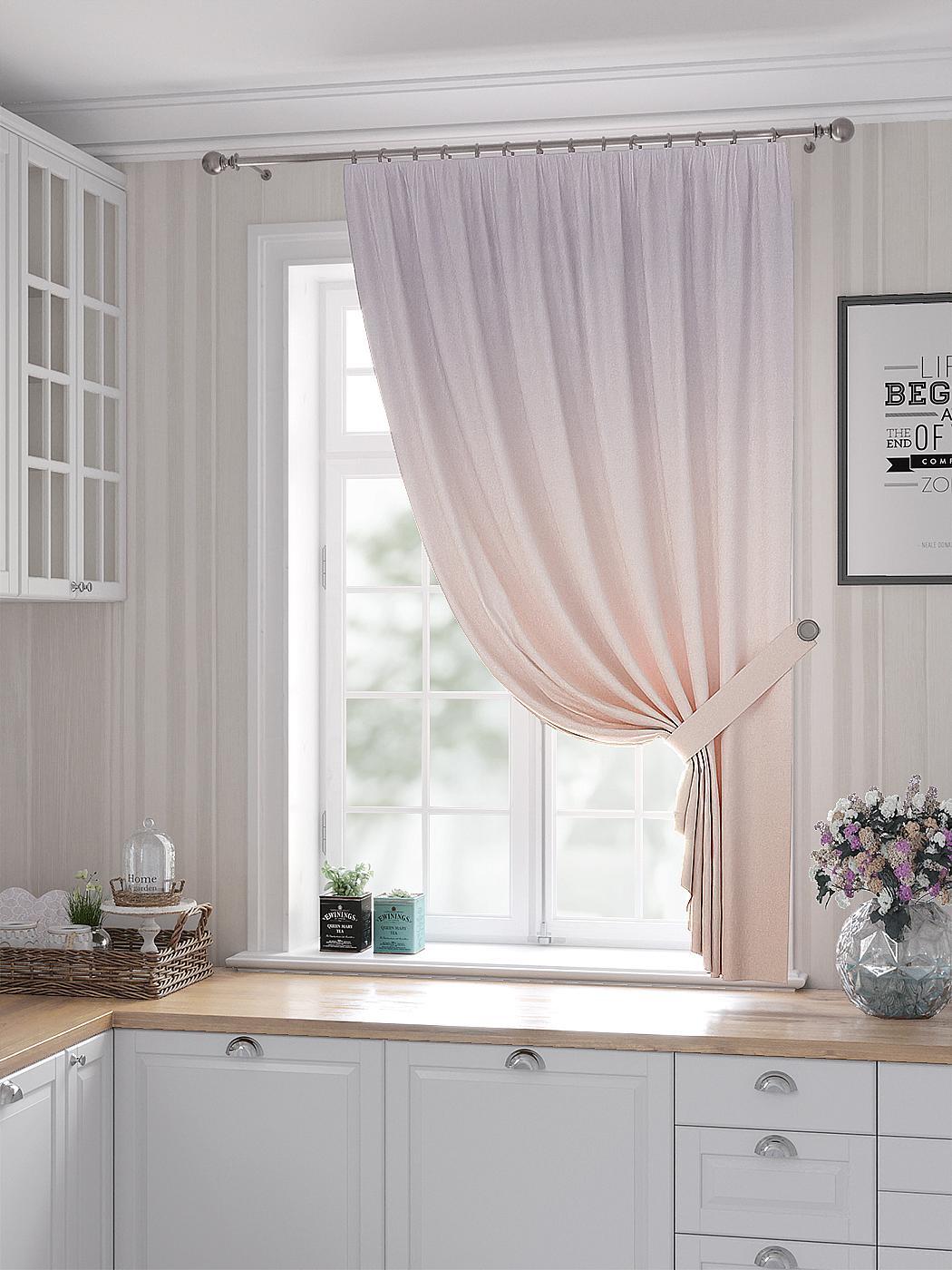 

Комплекты штор AT HOME Меренгвис высота 180 см, ширина 150 см, Бежевый, 530448