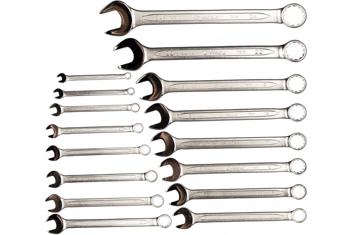 

Комплект Ключей Комбиниров. 6-24 Мм 16 Пр. Hans Tools 16616MI