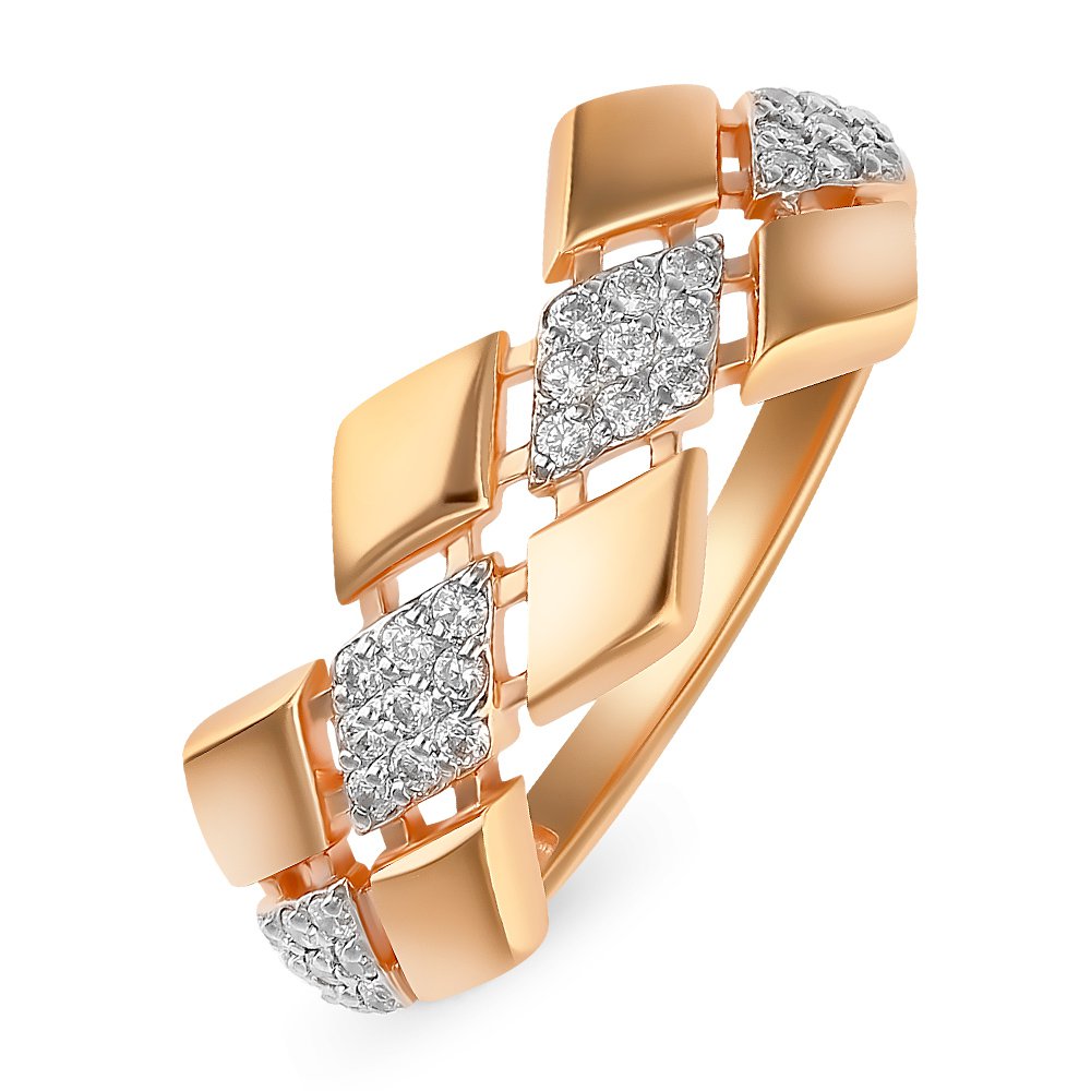 

Кольцо из золота р.  585Gold 301010632, фианит, 301010632