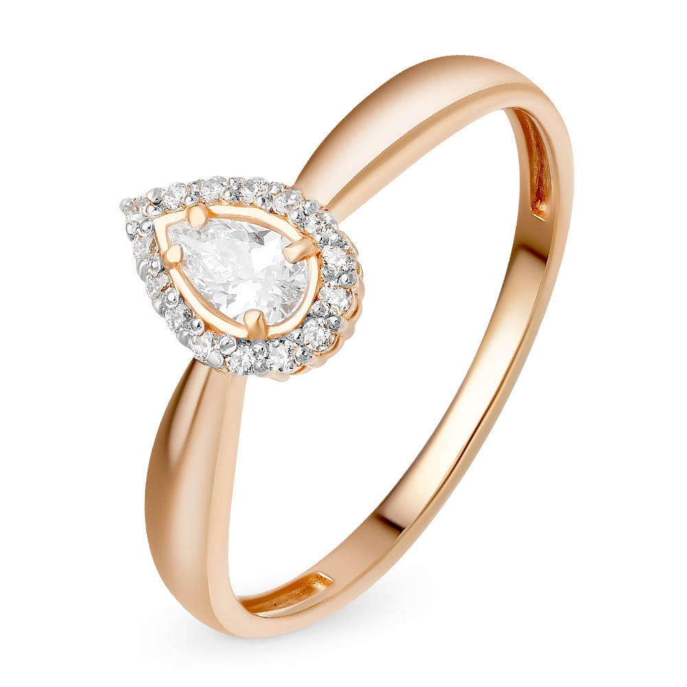 

Кольцо из золота р. , 585Gold 301010648, фианит, 301010648
