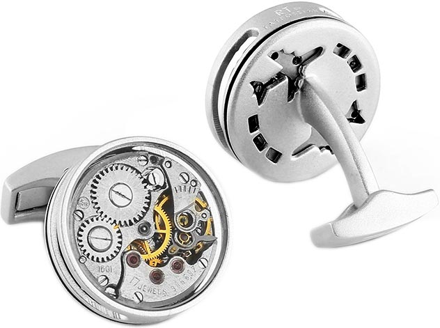 

Запонки мужские Tateossian CL7285 серебристые, CL7285