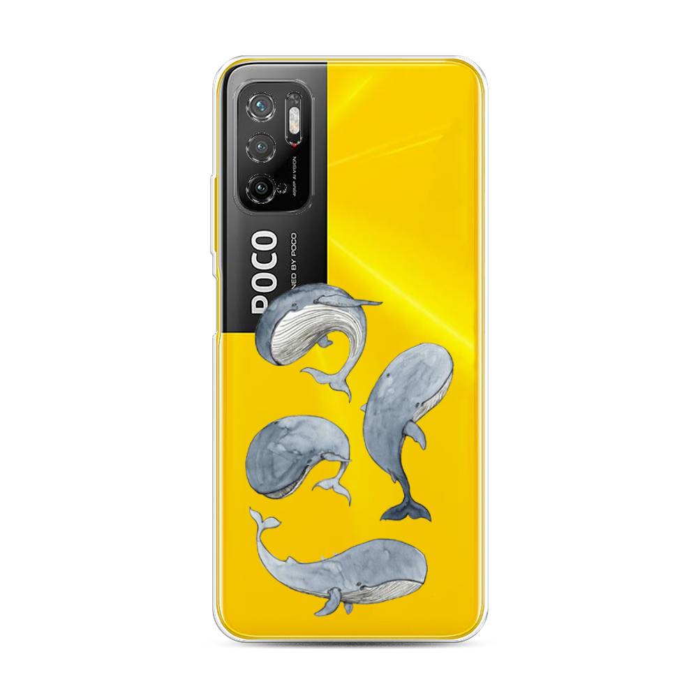 

Чехол Awog на Poco M3 Pro "Киты", Разноцветный, 311050-1