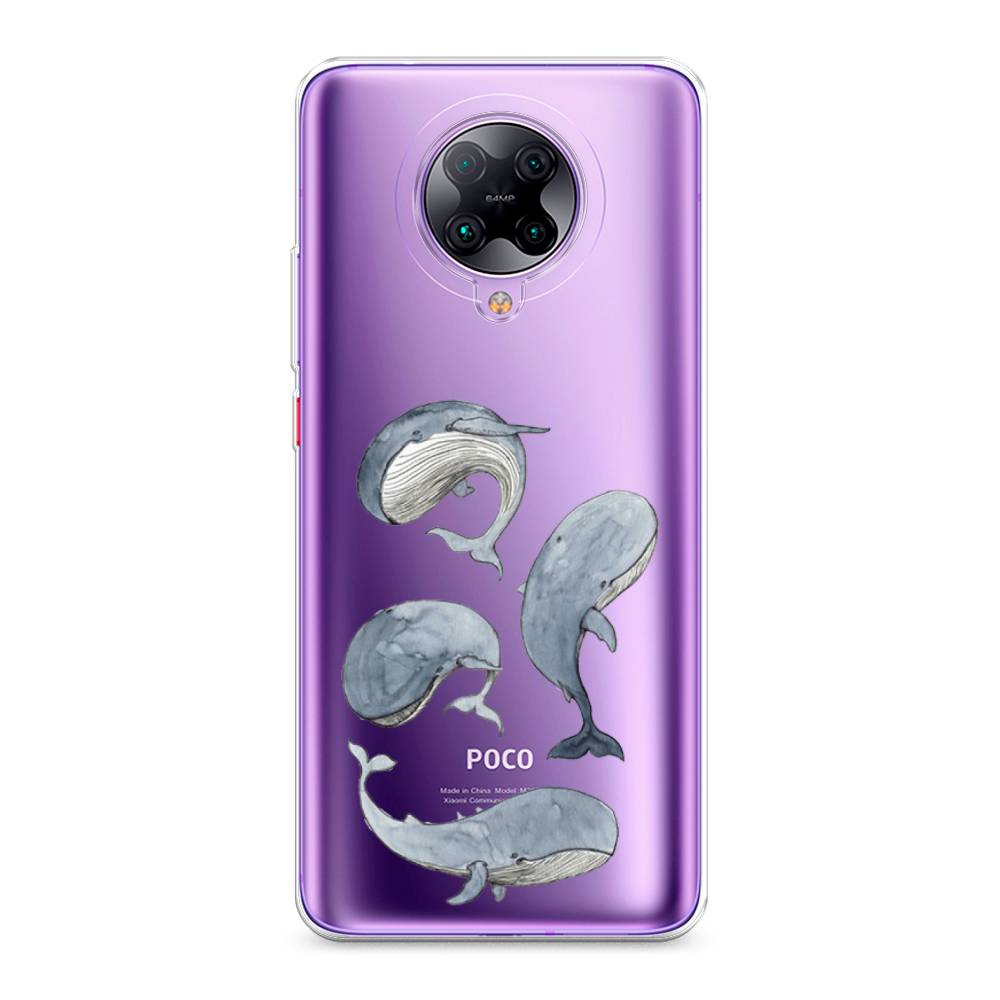 

Чехол Awog на Poco F2 Pro/Redmi K30 Pro "Киты", Разноцветный, 37050-1