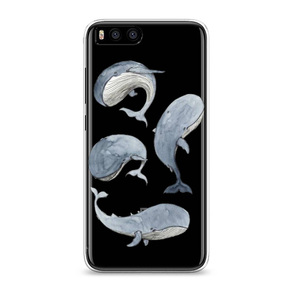 

Чехол Awog на Xiaomi Mi 6 "Киты", Разноцветный, 30650-1