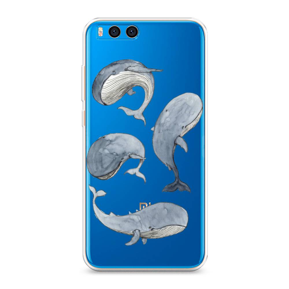 

Чехол Awog на Xiaomi Mi Note 3 "Киты", Разноцветный, 32450-1