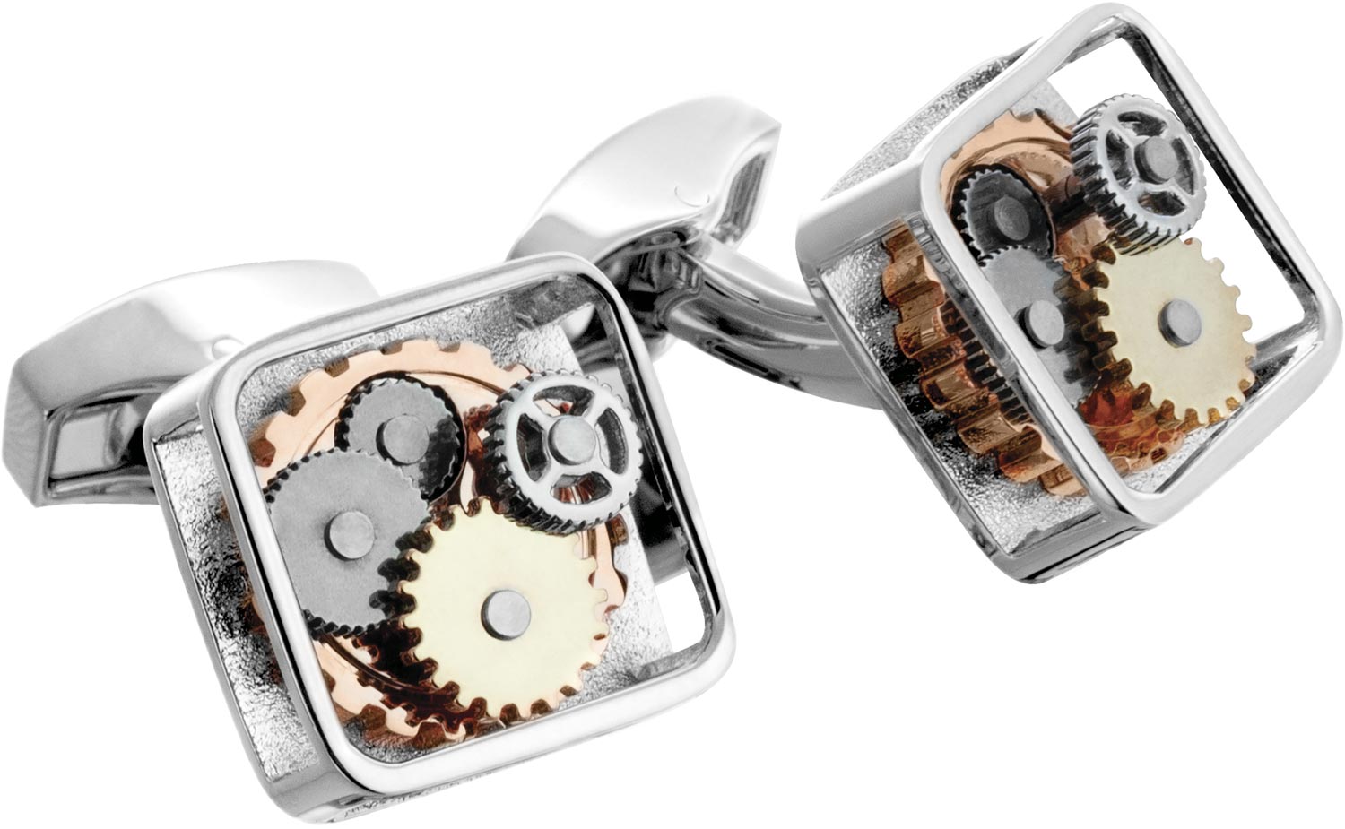 

Запонки мужские Tateossian CL0678 серебристые, CL0678