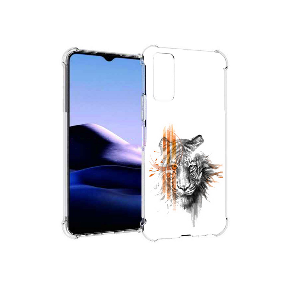 

Чехол MyPads Tocco для Vivo Y20 огненный тигр (PT154038.379.526), Прозрачный, Tocco