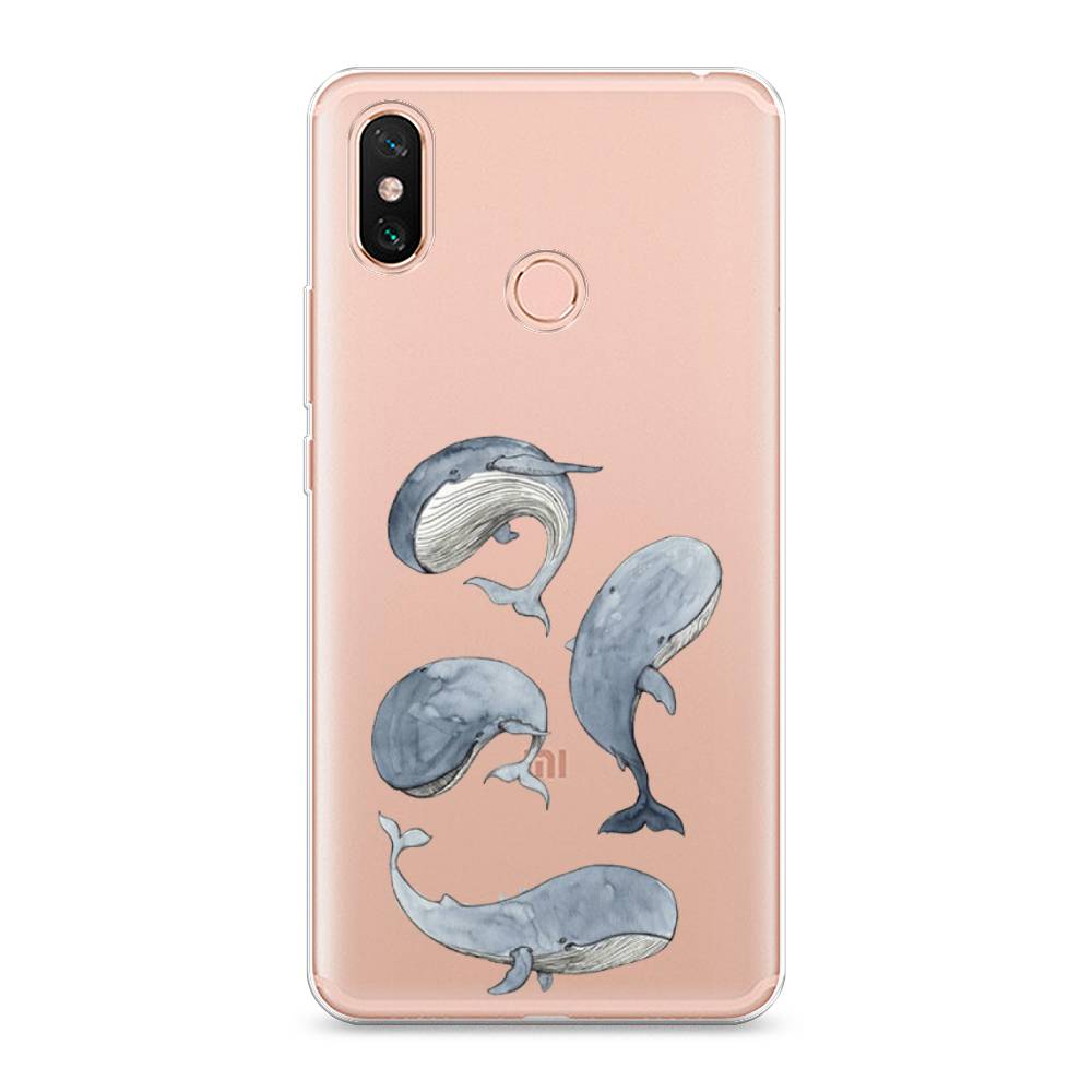 

Чехол Awog на Xiaomi Mi Max 3 "Киты", Разноцветный, 34350-1