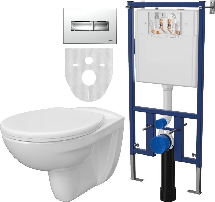 

К-т Чаша DIWO Анапа+Крышка DIWO Анапа 804-003-701+Сист.инст.DIWO 4501+Кн. DIWO 7322 хром, Белый, Анапа кнопка смыва 7311