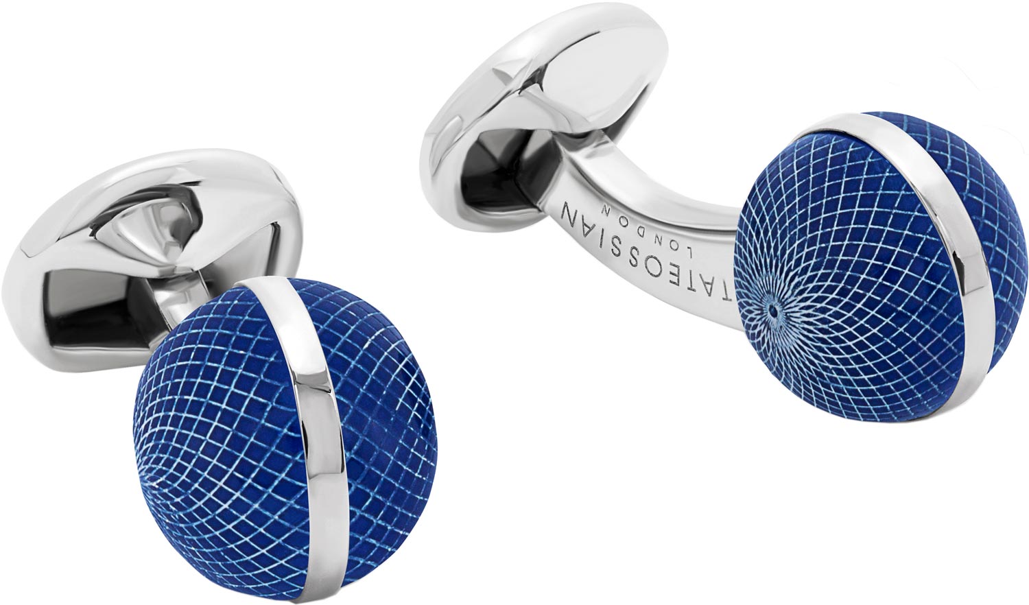 

Запонки мужские Tateossian CF0378 серебристые, CF0378