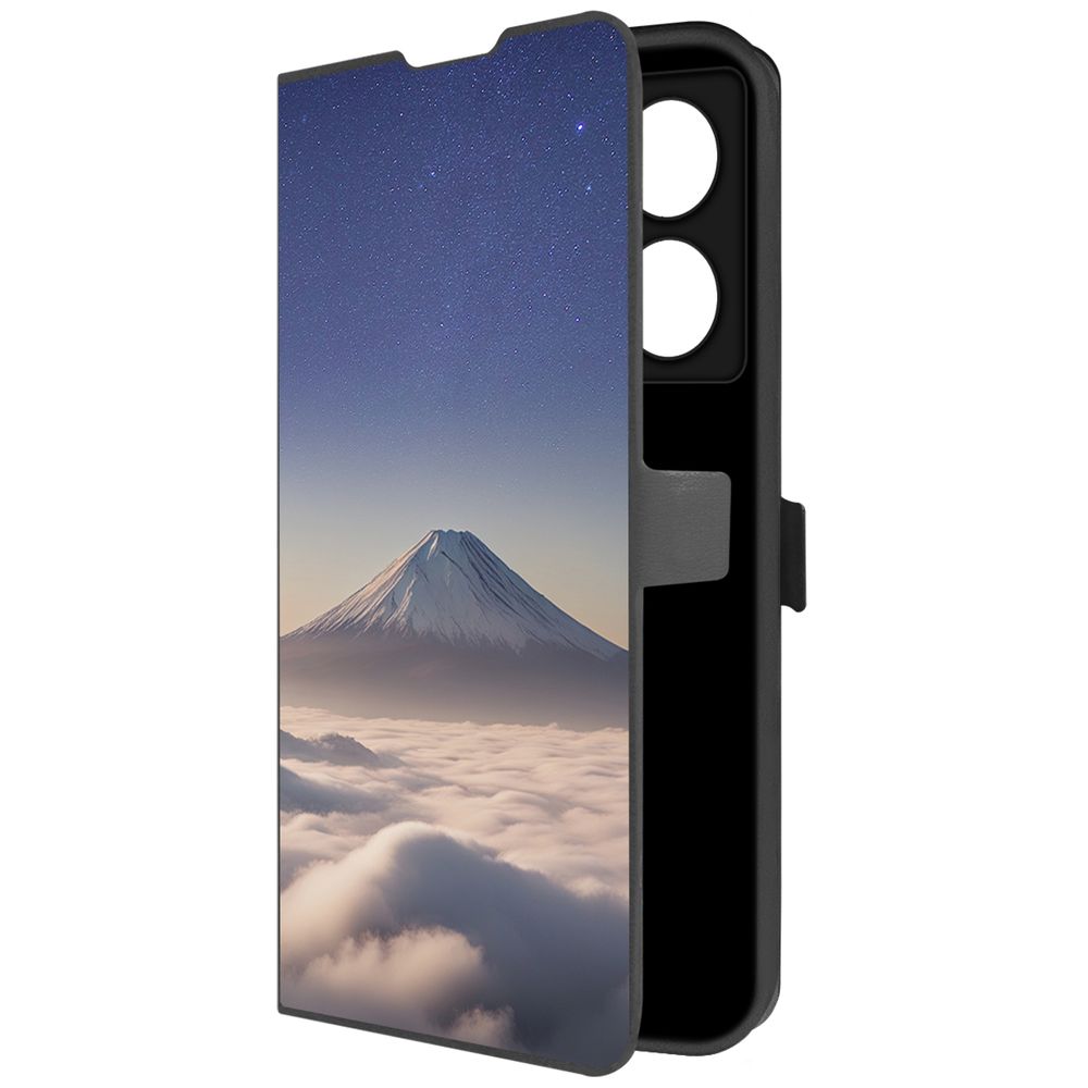

Чехол-книжка Krutoff Eco Book для INFINIX Note 40 Pro 5G Япония, Фудзияма (черный)