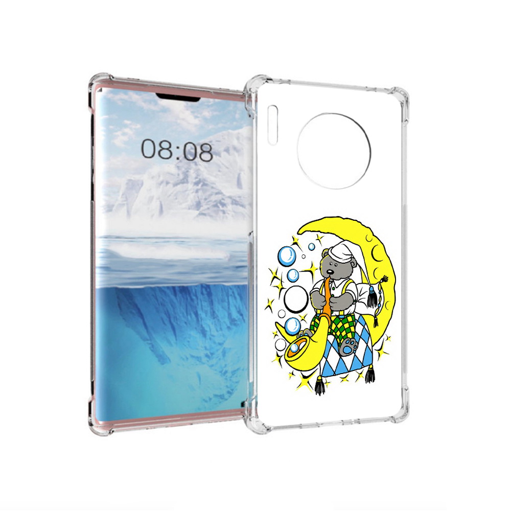 

Чехол MyPads Tocco для Huawei Mate 30 Pro Сырная луна, Прозрачный, Tocco
