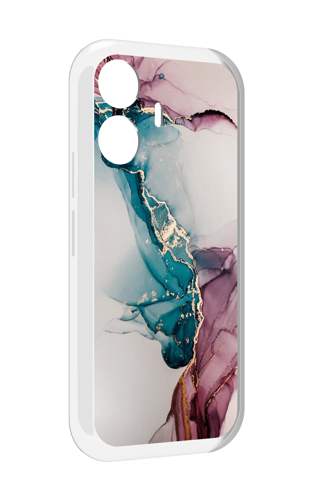 

Чехол MyPads фиолетовый синий краски для Vivo Y77E / Vivo iQOO Z6 Lite, Прозрачный, Tocco