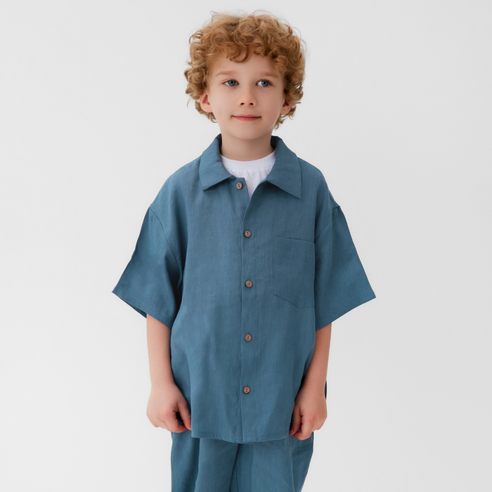 

Рубашка детская KAFTAN Linen 10386748, Бежевый, 122, Linen