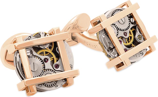 

Запонки мужские Tateossian CF0271 золотистые, CF0271