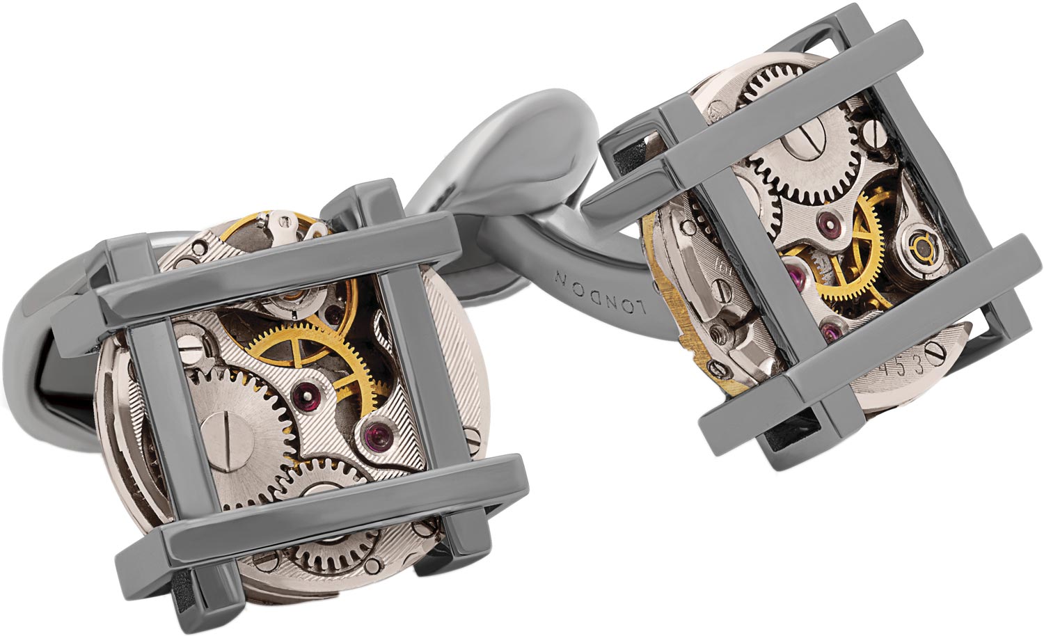 

Запонки мужские Tateossian CF0270 серебристые, CF0270