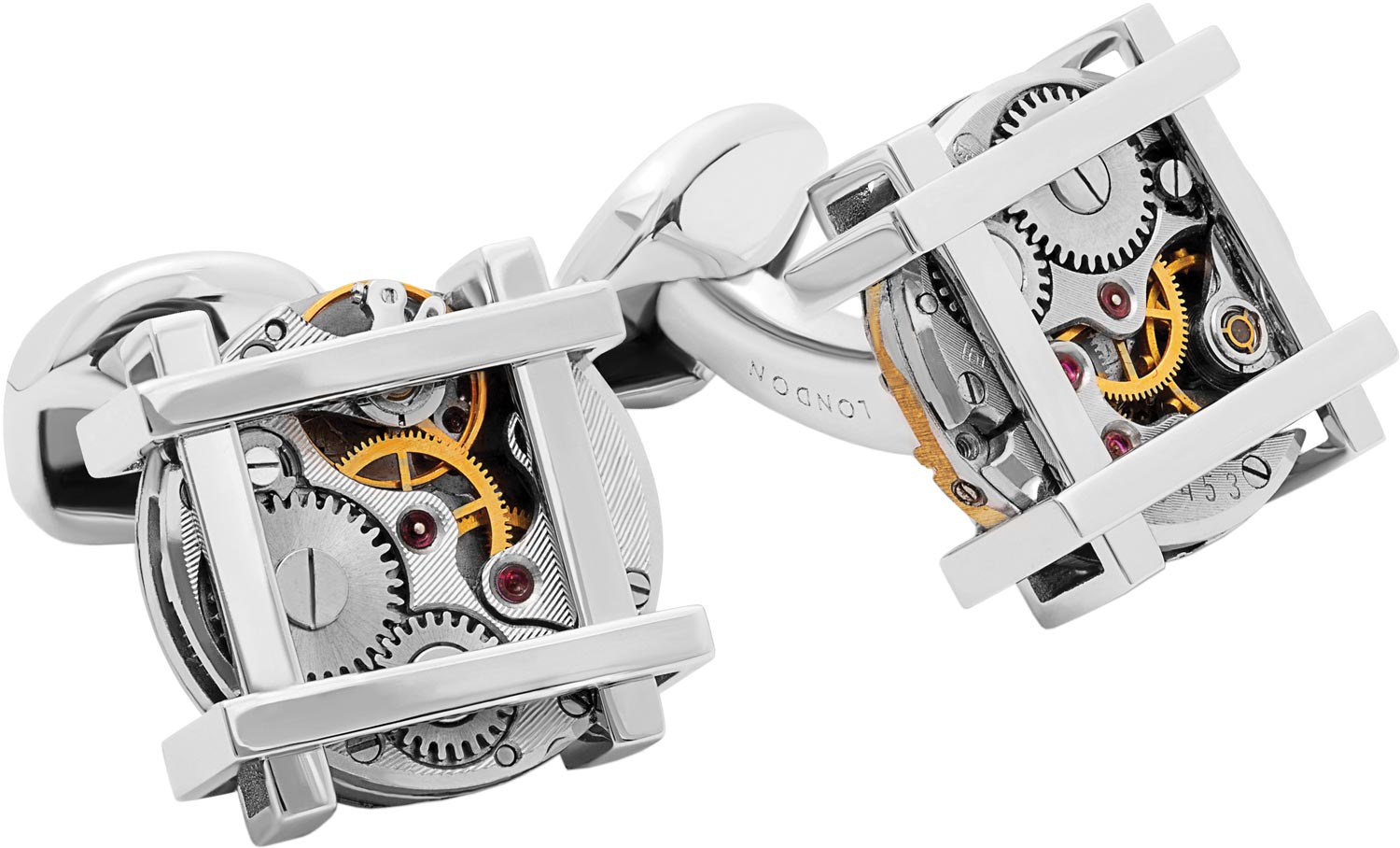 

Запонки мужские Tateossian CF0269 серебристые, CF0269