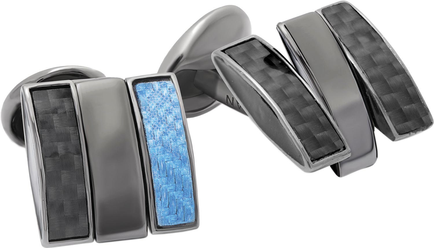 

Запонки мужские Tateossian CF0236 серебристые