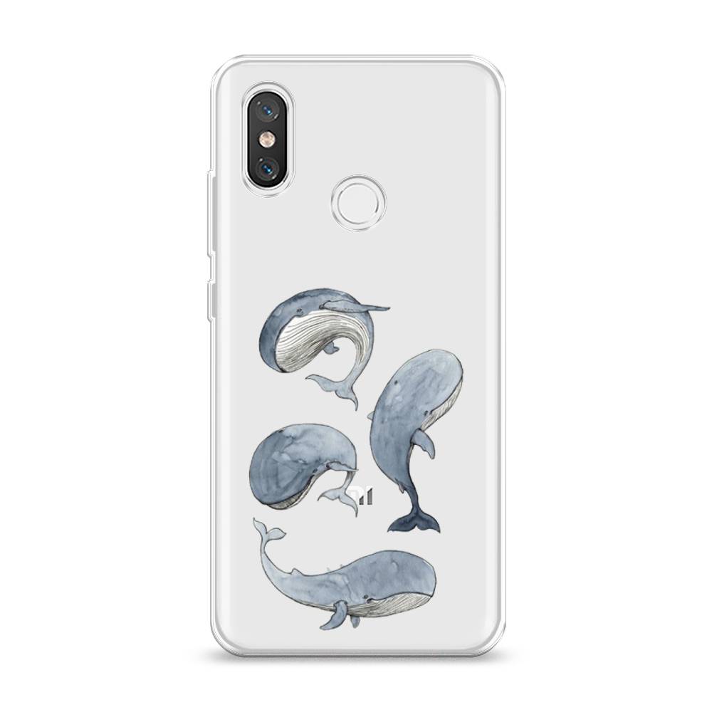 

Чехол Awog на Xiaomi Mi 8 "Киты", Разноцветный, 33550-1