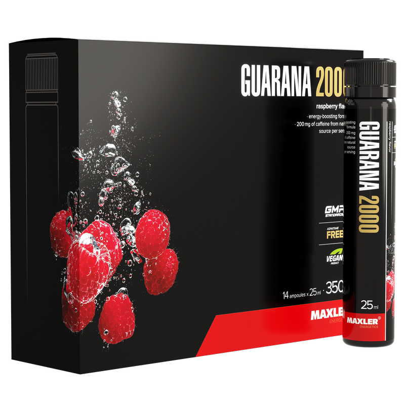 Энергетик Maxler Energy Storm Guarana, 14 x 25 мл, raspberry