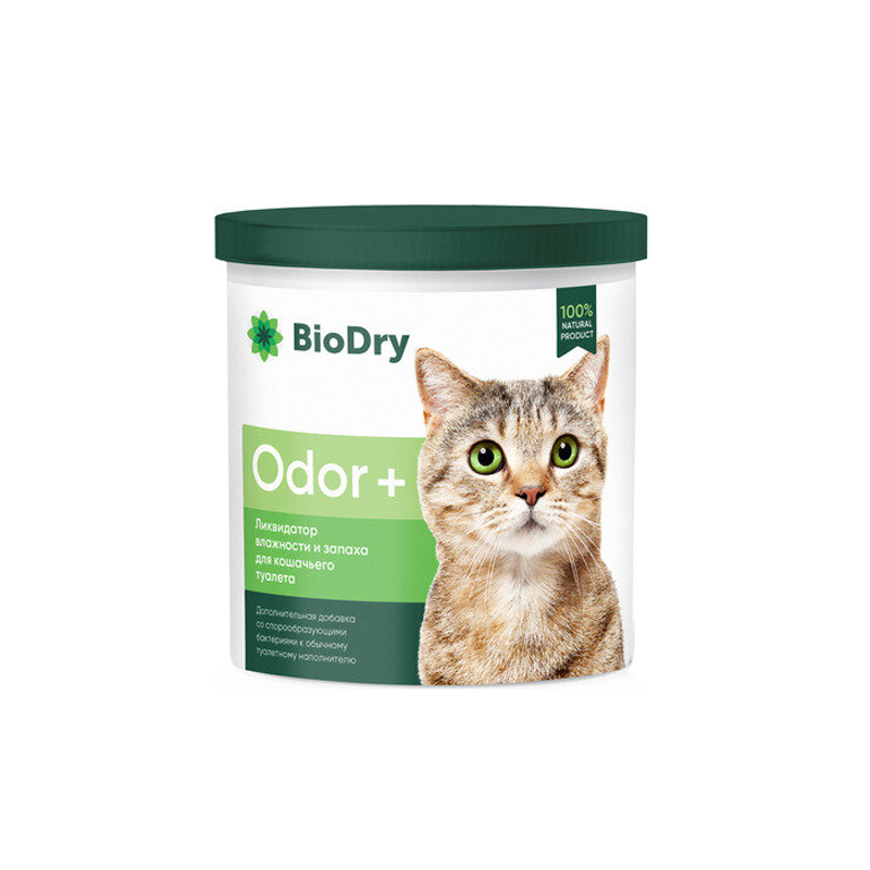

Средства для уборки и дезинфекции мест обитания BioDry Odor, для кошачьего туалета 500г