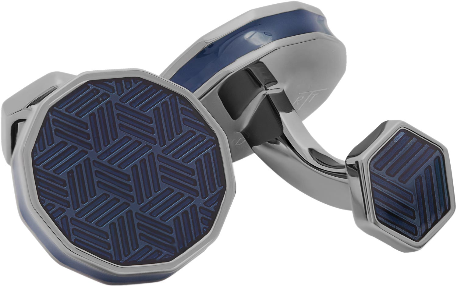 

Запонки мужские Tateossian CF0169 серебристые, CF0169