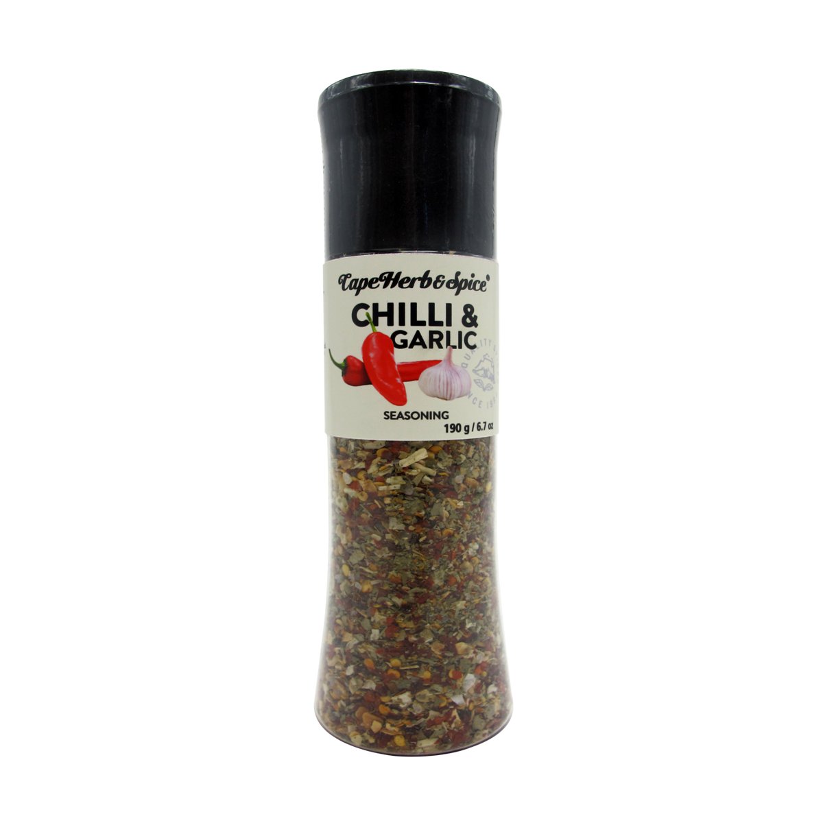 

Специя CapeHerb&Spice Чили и чеснок 190 г, мельница