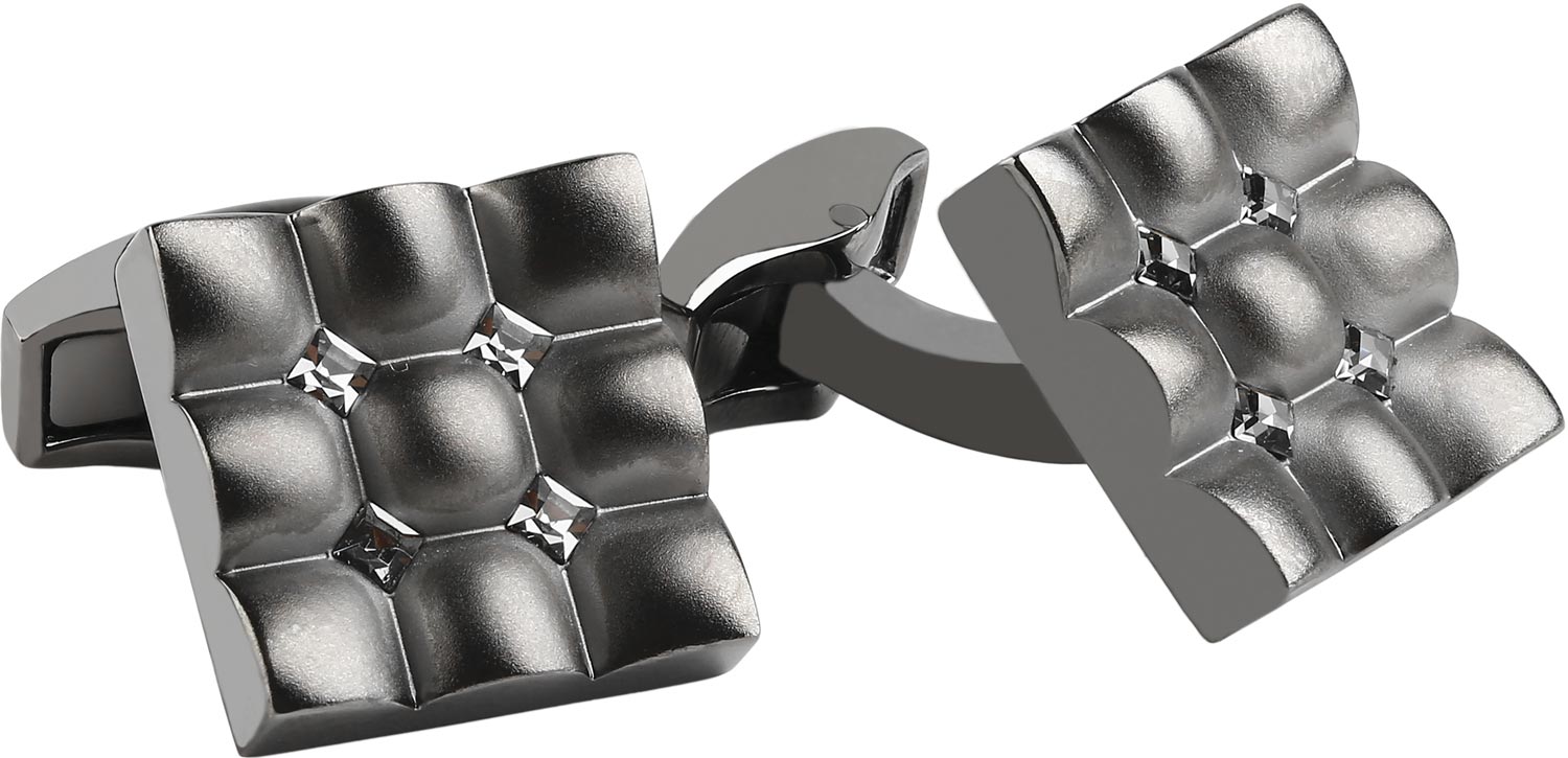 

Запонки мужские Tateossian CF0122 черные, CF0122