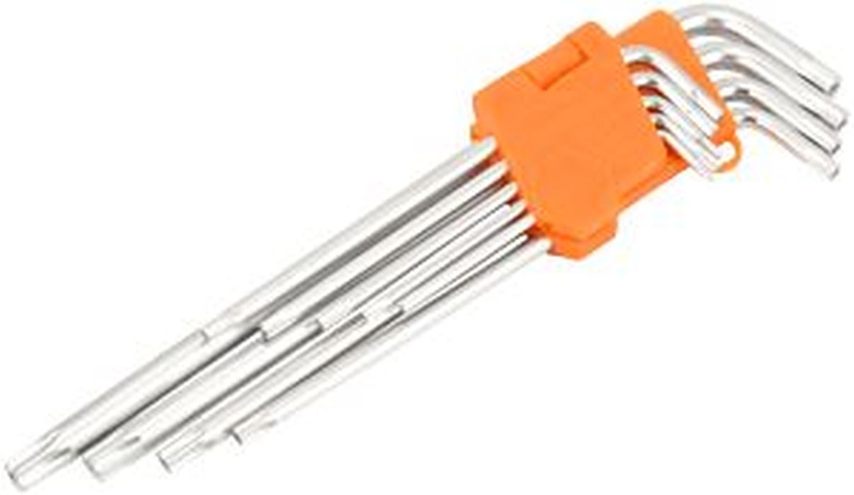 

набор Г-обр. TORX 9ч (T10-T50) длинные с отверстием (АвтоDело) 39156