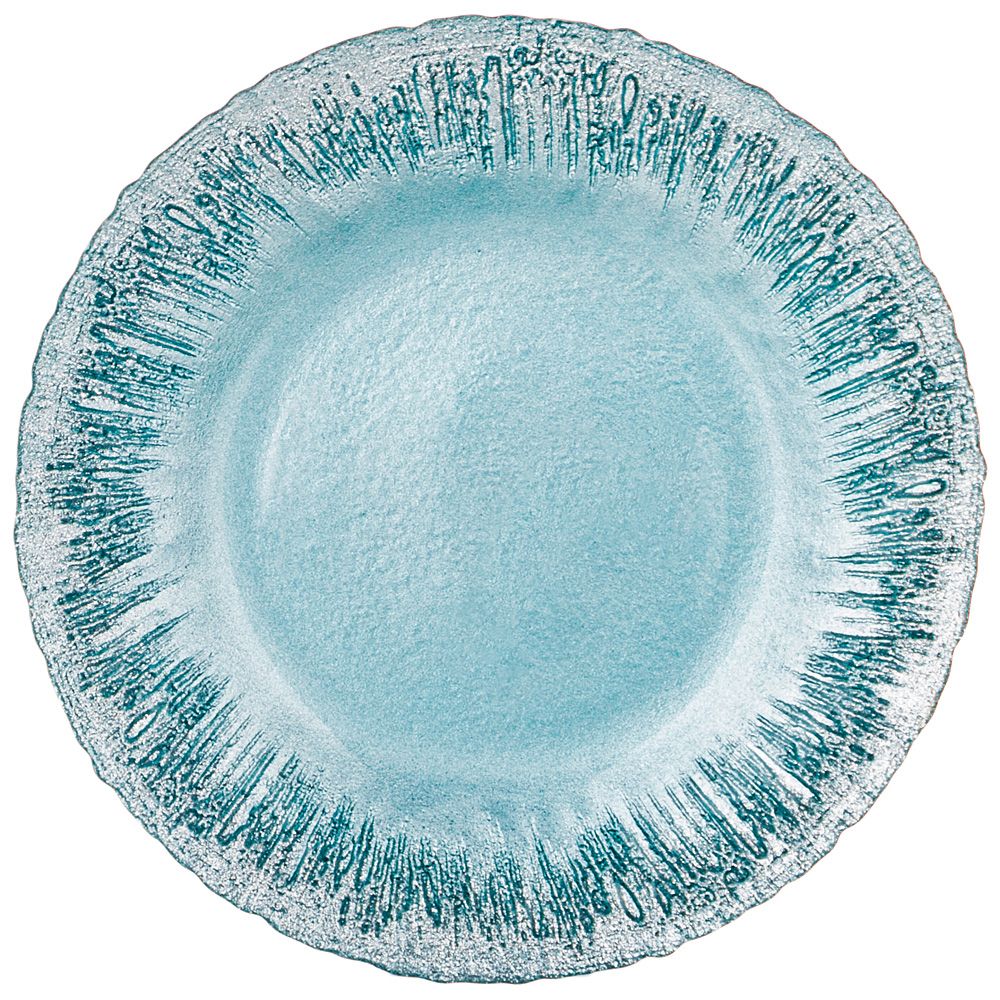 

Тарелка Bronco Pastel Glow mint, диаметр 28см, стекло (336-136_), Голубой