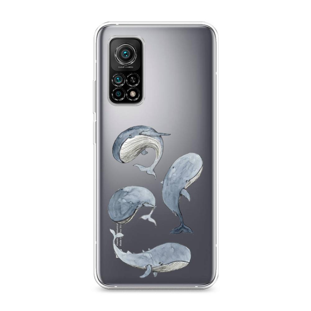 

Чехол Awog на Xiaomi Mi 10T/Mi 10T Pro "Киты", Разноцветный, 39350-1